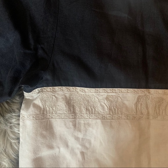 Vintage Peter Martin boho linen elephant shirt top - Picture 5 of 7